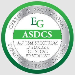 Autism Spectrum Disorder Clinical Specialist (ASDCS) certification seal